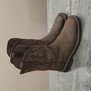 Wolverine Rancher Square Toe Wellington Work Boots for Men